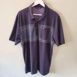 Travis Mathew L Stripes Performance Wear Tennis Prep Pickleball Pima Golf Polo